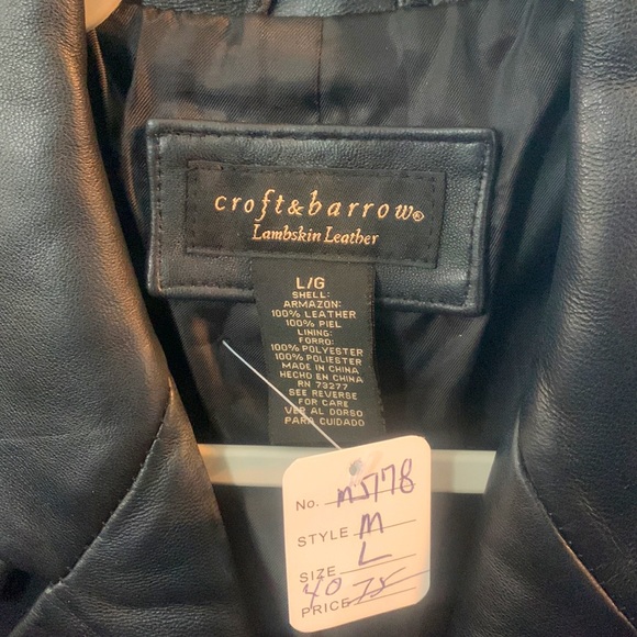 Lambskin leather jacket, suit jacket style - Picture 3 of 3